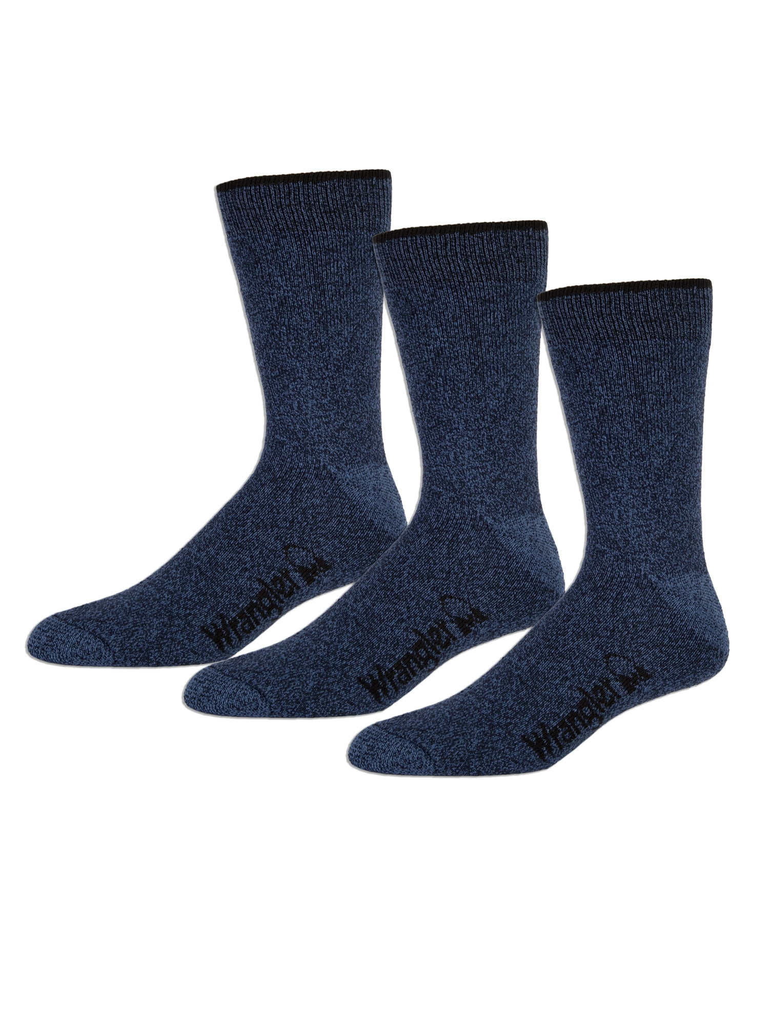 Wangler Men's Performance 3 Pair Full Cushion Moisture Wicking Crew Socks 1013 Sock / 612 Shoe