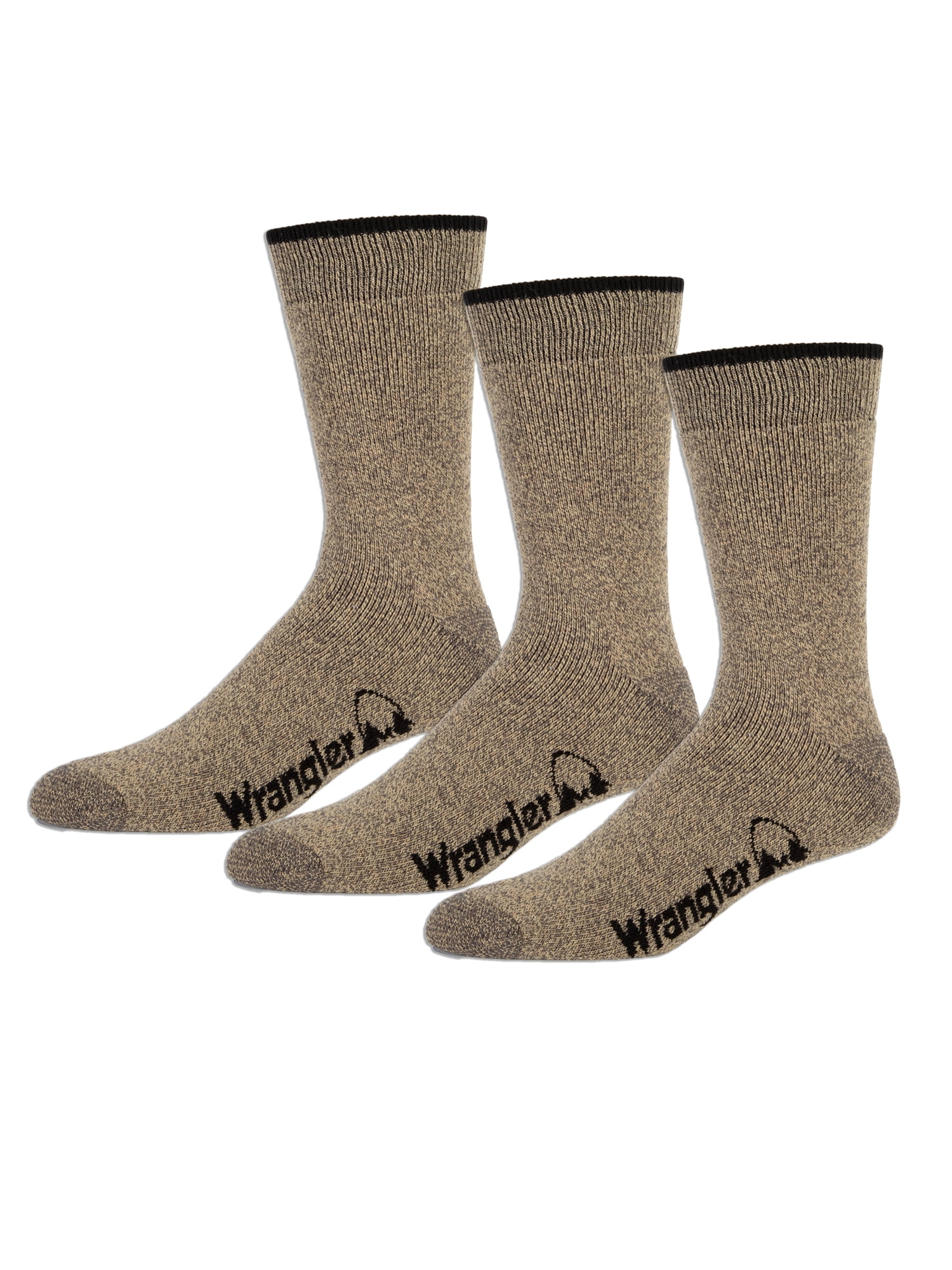 Wangler Men's Performance 3 Pair Full Cushion Moisture Wicking Crew Socks 1013 Sock / 612 Shoe