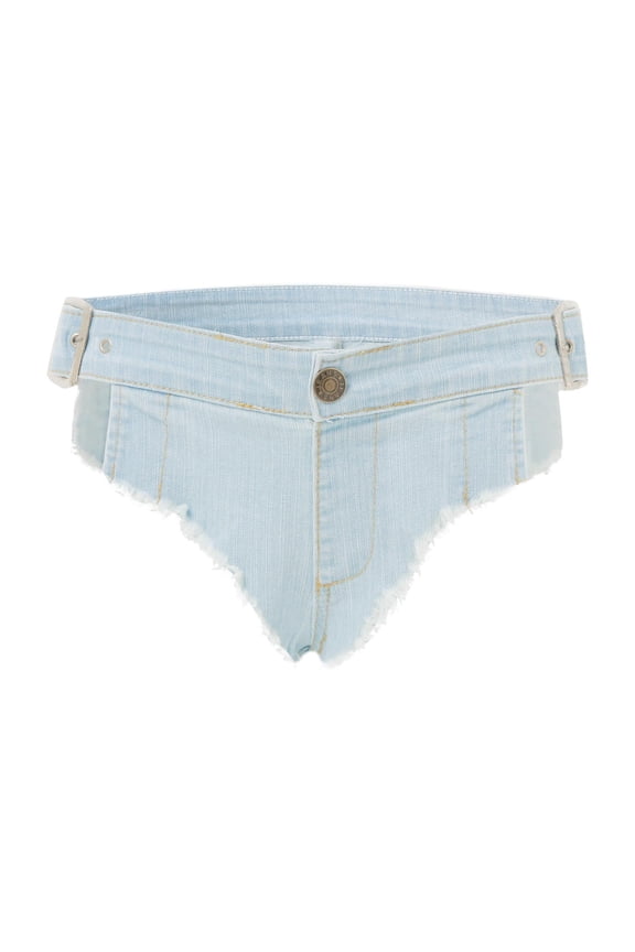 Casual Women's Low Rise Denim Jeans with Stretch Comfort and Sleek – Elastic Waist Fit for Daily Wear Blue L