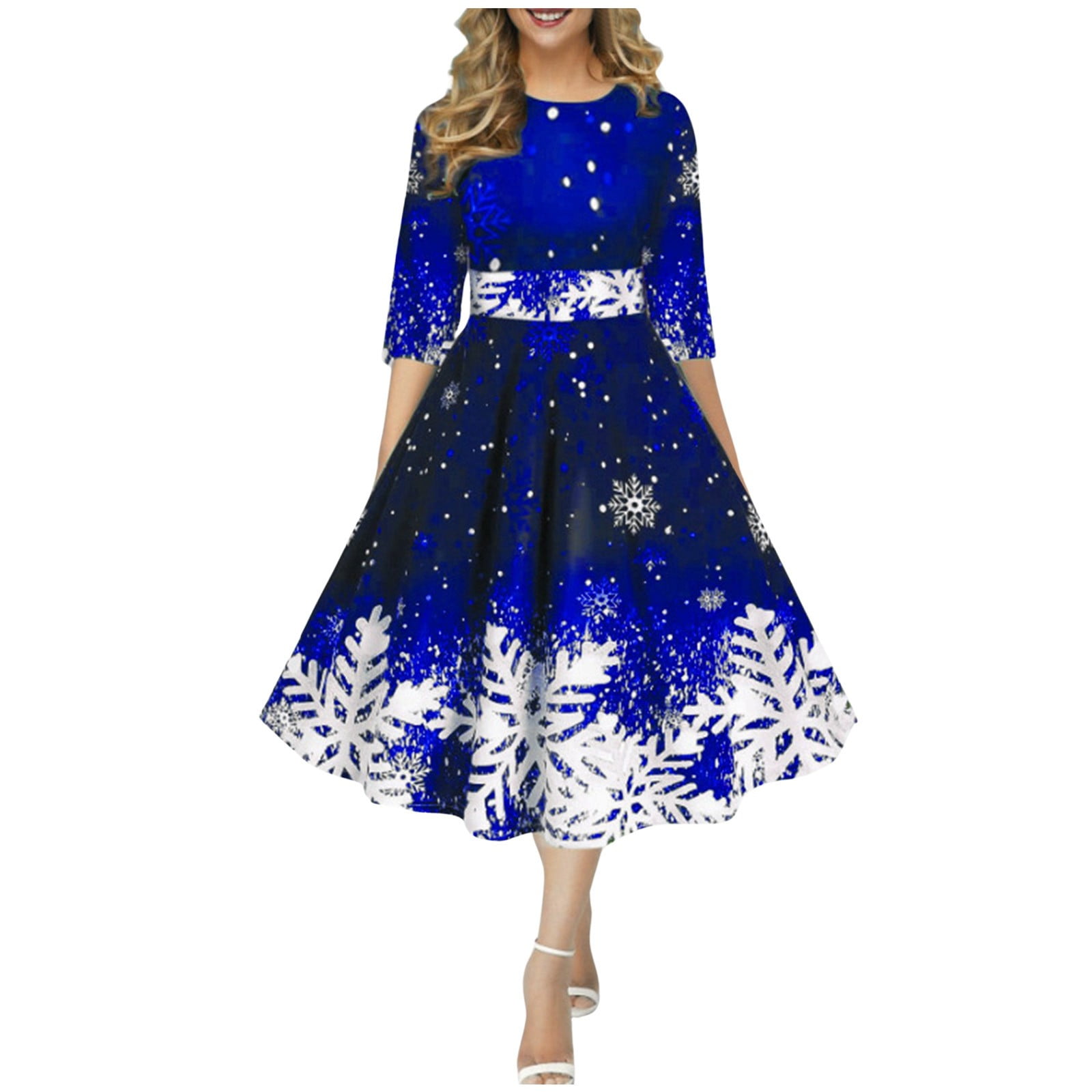 christmas dresses for women over 60 Amazon.com: Women's Christmas Party Dance Dress Fur Collar 1950s Vintage Midi Swing Dress Waisted Casual Xmas Elegant Prom Skirt Green : Clothing, Shoes & Jewelry