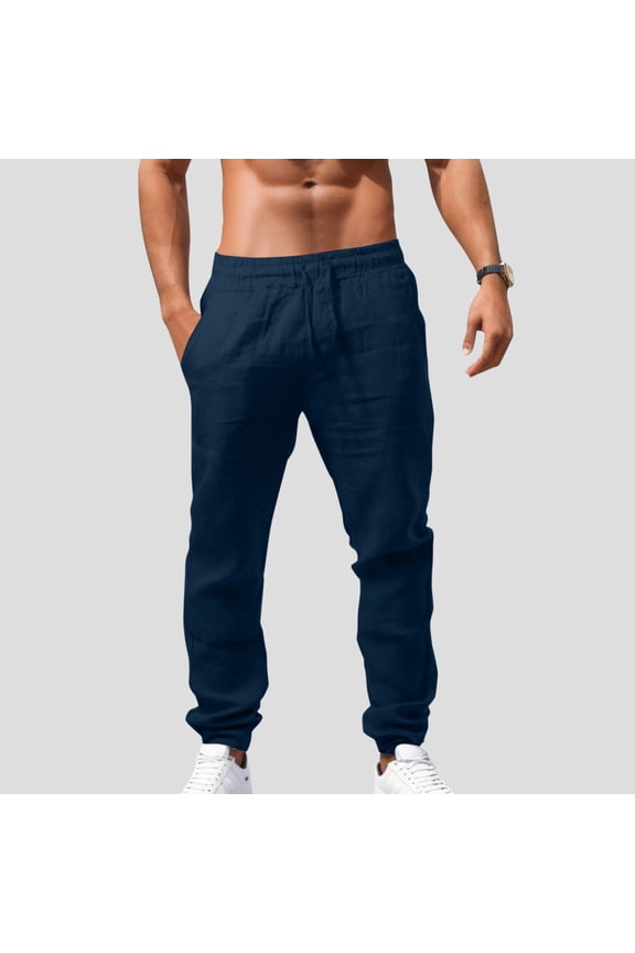 Effortless Everyday Women's Casual Pants with Elastic Waist and Breathable Fabric for Comfortable All-Day Wear Navy XXL