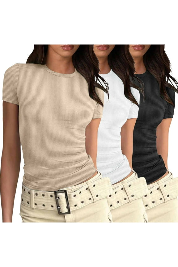 Elegant Design Women's T Shirt Comfortable Casual Colorful Blend With Patchwork Buttons Orange XXL