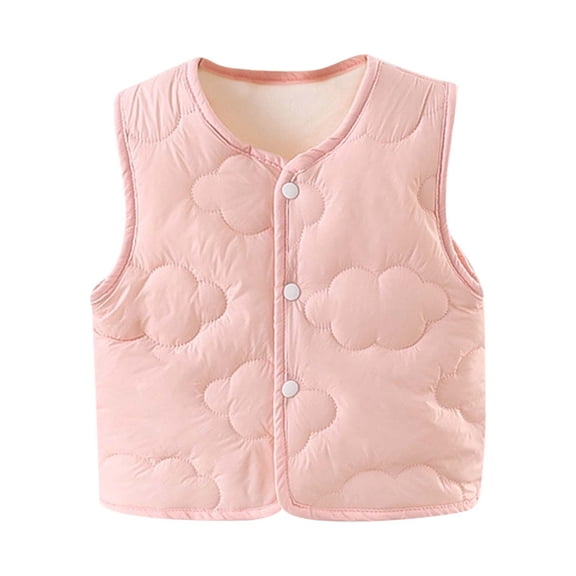 Wangmeiwg Girls Down Jacket Winter Warm Outerwear Cozy Coat For Toddler And Baby 3-6 Months Pink