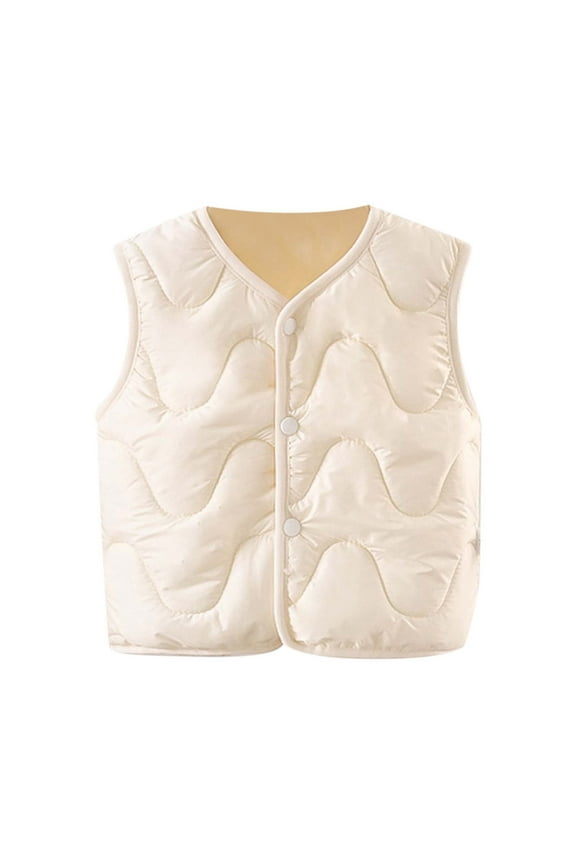 Girls Down Jacket Winter Warm Outerwear Cozy Coat For Toddler And Baby 6-12 Months Beige