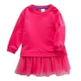 thumbnail image 1 of Wangmeiwg Girls' Dresses Girls Knit Dress Soft Comfortable Kids Sweater Outfit with Classic Design and Modern 3-4 Years Hot Pink, 1 of 2