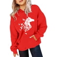 thumbnail image 1 of Wangmeiwg Girls Hoodies & Sweatshirts Kids Horse Print Long Sleeve Hoodie for Girls Lightweight Cozy Sweatshirt Apparel 10-11 Years Red, 1 of 3