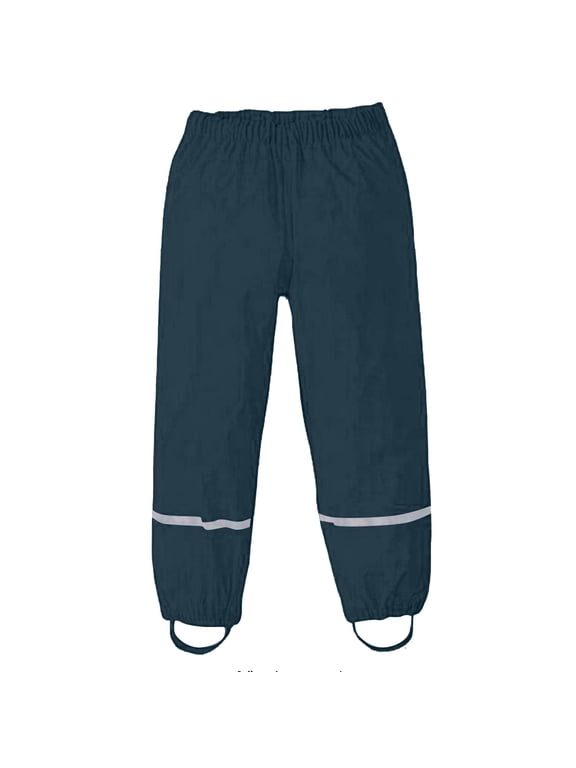 Girls Pants Rain Pants Outside Girls forPlatform Competitor Title Rain Pants Windproof Driving Girl Dark Blue 134/140