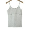 thumbnail image 1 of Wangmeiwg Girls Seamless Stretch Camisole Top Soft Training Undershirt Comfort Fit Layering 10-12 Years Grey, 1 of 2
