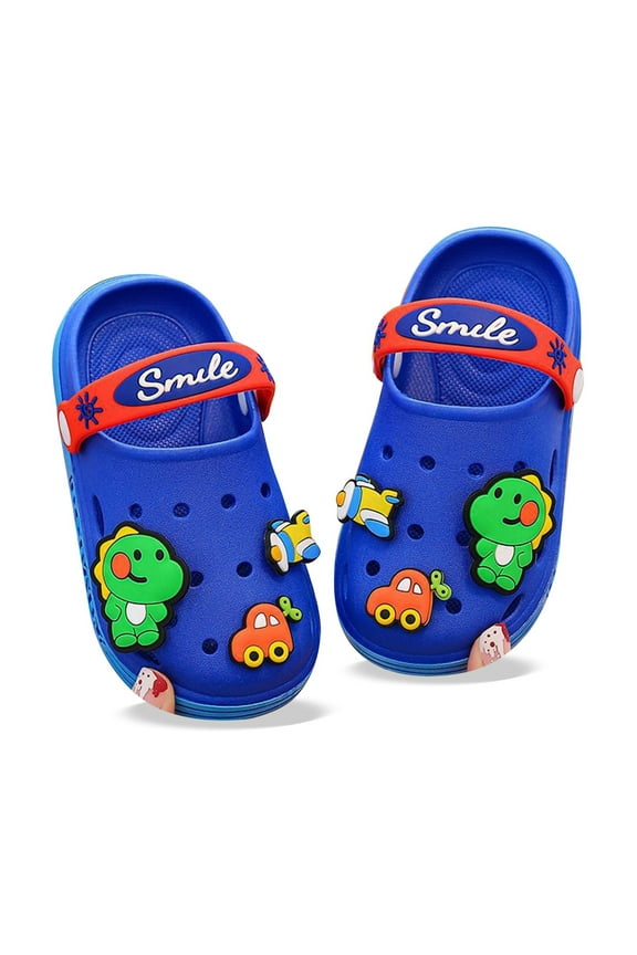 Kids Summer Sandals Boys Outdoor Beach Shoes Unisex Clogs On Water Shoes For Toddler Children Comfortable Lightweight Kids Slide Shoes