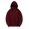 thumbnail image 1 of Wangmeiwg Mens Sweatshirts Men's Solid Color Hooded Sweater with Long Sleeves and Front Pocket for Autumn and Winter Comfort XL Red, 1 of 9