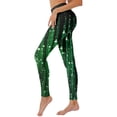 thumbnail image 1 of Wangmeiwg St Patricks Day Leggings for Women St Patricks Day Print High Waist Yoga Pants For Women Tights Compression Running Fitness Workout Leggings Bronze XXL, 1 of 5