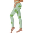 thumbnail image 1 of Wangmeiwg St Patricks Day Leggings for Women St Patricks Day Print High Waist Yoga Pants for Women Tights Compression Running Fitness Workout Leggings Mint Green XL, 1 of 5