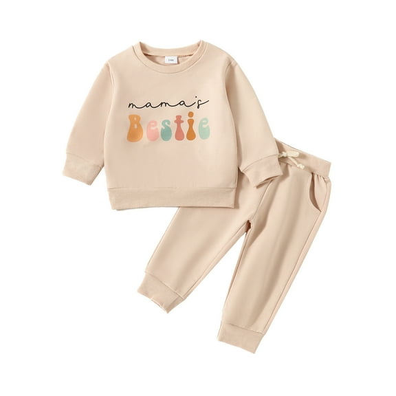 Wangmeiwg Toddler Girls Long Sleeve Letter Prints T Shirt Pullover Tops Pants Outfits Thanksgiving Clothes for Girls