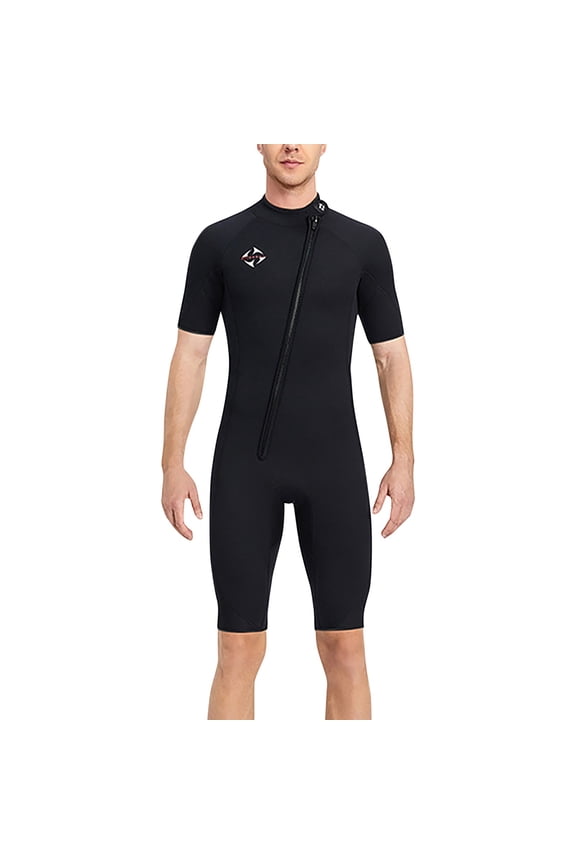 Wet Suit For Men Cold Water Swimming 3MM Swimwear 1 Piece Men Swim Shorts High Cut Swimsuit