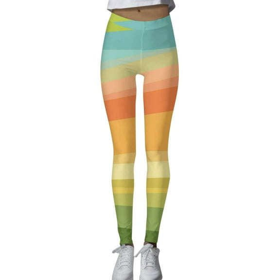Wangmeiwg Women Casual Fashion Tight High Waist Sports Yoga Pants Printed Leggings Junior Leggings