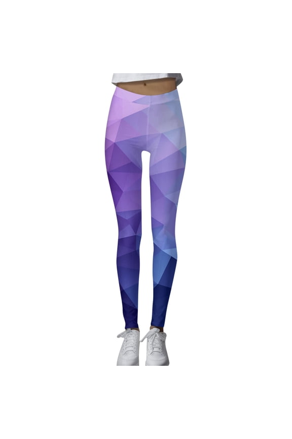 Women Casual Fashion Tight High Waist Sports Yoga Pants Printed Leggings Junior Leggings