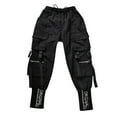 thumbnail image 1 of Wangmeiwg Women's Casual Pants - Trousers Fashion Casual Cargo Hop Pockets Jogger Style Wear Black L, 1 of 4