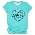 thumbnail image 1 of Wangmeiwg Women's Fashion Gradient Print Short Sleeve Round Neck T Shirt Top and Casual Sky Blue M, 1 of 2