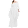 thumbnail image 1 of Wangmeiwg Women's Gorgeous Lace Flare Sleeve Retro Gothic Dress - Elegant Attire for Courtly Events XXL White, 1 of 3