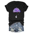 thumbnail image 1 of Wangmeiwg Women's I Will Remember For You Awareness Print T Shirt Short Sleeve, 1 of 3
