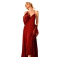 thumbnail image 1 of Wangmeiwg Women's Pajama Sets Satin Sleepwear For Women Elegant Lace Trimmed Polka Dot Pajama Set With Extended Robe Style Long Sleeve Homewear Comfort M Wine, 1 of 5