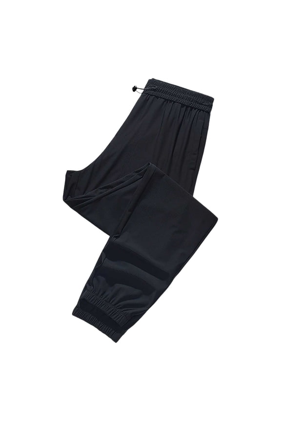Women's Pants Women's Casual Pants - High Waist Comfortable Trousers with Elastic Waistband and Stretchy Soft Fabric for Daily Wear Sports & Black M