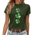 thumbnail image 1 of Wangmeiwg Women's St. Patrick's Day Crew Neck Short Sleeve T Shirt Summer Short Sleeve, 1 of 4