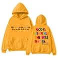 thumbnail image 1 of Wangmeiwg Women's Sweatshirts 2024 Lady Sweatshirt In God Will Be The God Is In Her Heart And She Will Not Fall Down Women's Hoodie Yellow XL, 1 of 2