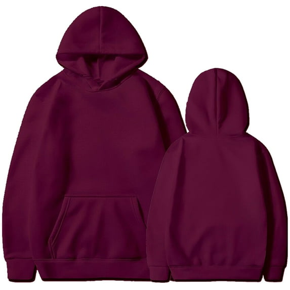 Wangmeiwg Women's Sweatshirts Custom DIY Women Solid Rope Hoodie Long Sleeve Pullover for Casual and Wear for All Seasons Stylish and Comfortable Red XXL