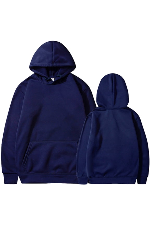 Women's Sweatshirts Custom DIY Women's Solid Rope Hoodie Long Sleeve Pullover for Casual Wear and Fashion Navy XXL