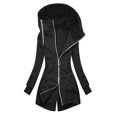 thumbnail image 1 of Wangmeiwg Women's Sweatshirts Women's Autumn Winter Casual Hooded Jacket Slim Fit with Pockets for Daily Outerwear Comfort and Stylish Layering Black M, 1 of 4
