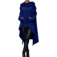thumbnail image 1 of Wangmeiwg Women's Sweatshirts Women's Casual Pullover Hoodie with Pocket for Fall Winter Season Loose Fit Hooded Design Comfortable Daily Wear Fashion Outerwear Sweatshirt Blue 5XL, 1 of 6