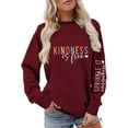 thumbnail image 1 of Wangmeiwg Women's Sweatshirts Women's Hoodies Sweatshirt Casual Round Neck Pullover with Letter Print Stylish for Autumn and Winter Wear M, 1 of 4