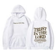 thumbnail image 1 of Wangmeiwg Women's Sweatshirts Women's Hoodies & Sweatshirts Ladies Fashion Hoodie With Letter Print Long Sleeve Lined With Pockets White XXL, 1 of 3