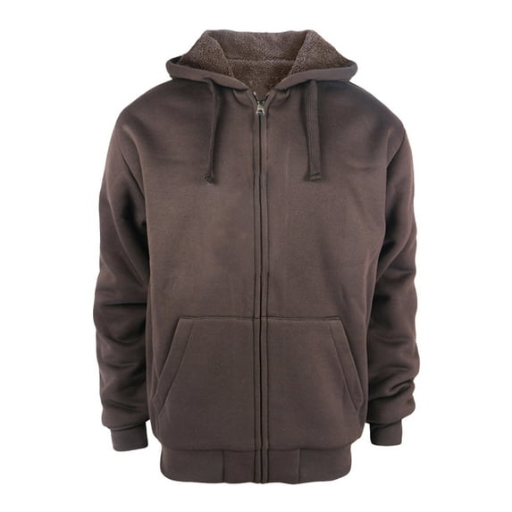 Wangmeiwg Women's Sweatshirts Women's Lined Hoodie Full Zip Thick Jacket Winter Warm Coats Coffee 3XL