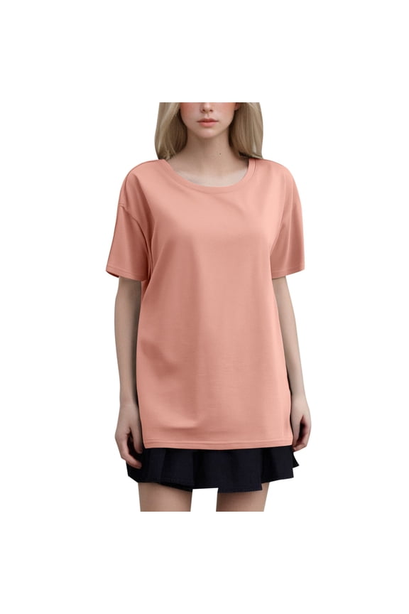 Women's T-Shirts T | Mandarin Collar Embroidered Linen Loose Fit 3/4 Sleeve Shirt for Spring Summer Plus Size Women’s Top Yellow XXXXL