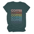 thumbnail image 1 of Wangmeiwg Women's T-Shirts | Timeless Print Short Sleeve O-Neck Tunic Tee for Casual Green XXL, 1 of 3