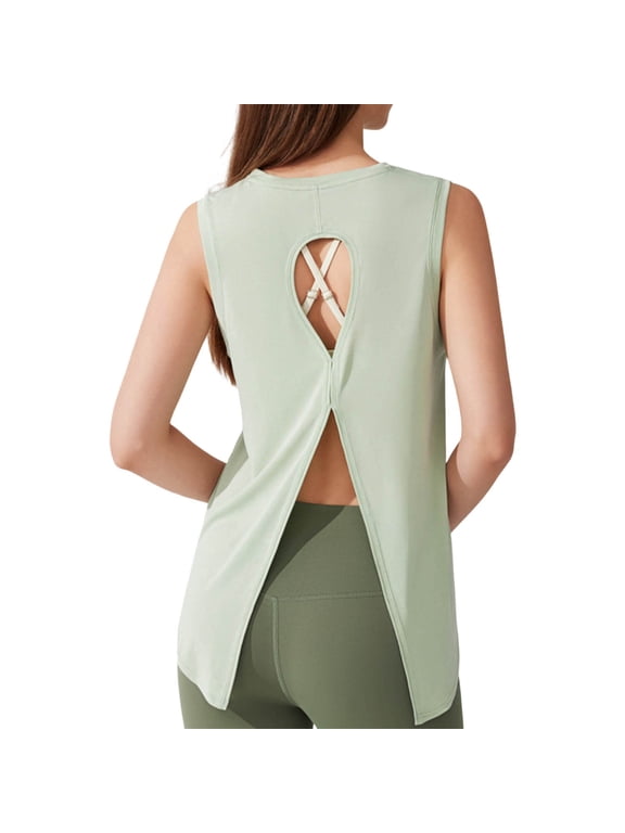 Womens T Shirts, Breathable Round Neck Casual T Shirt For Women AthletesComfortable Top For Sports Wear Summer And Fall Seasons Light Green M