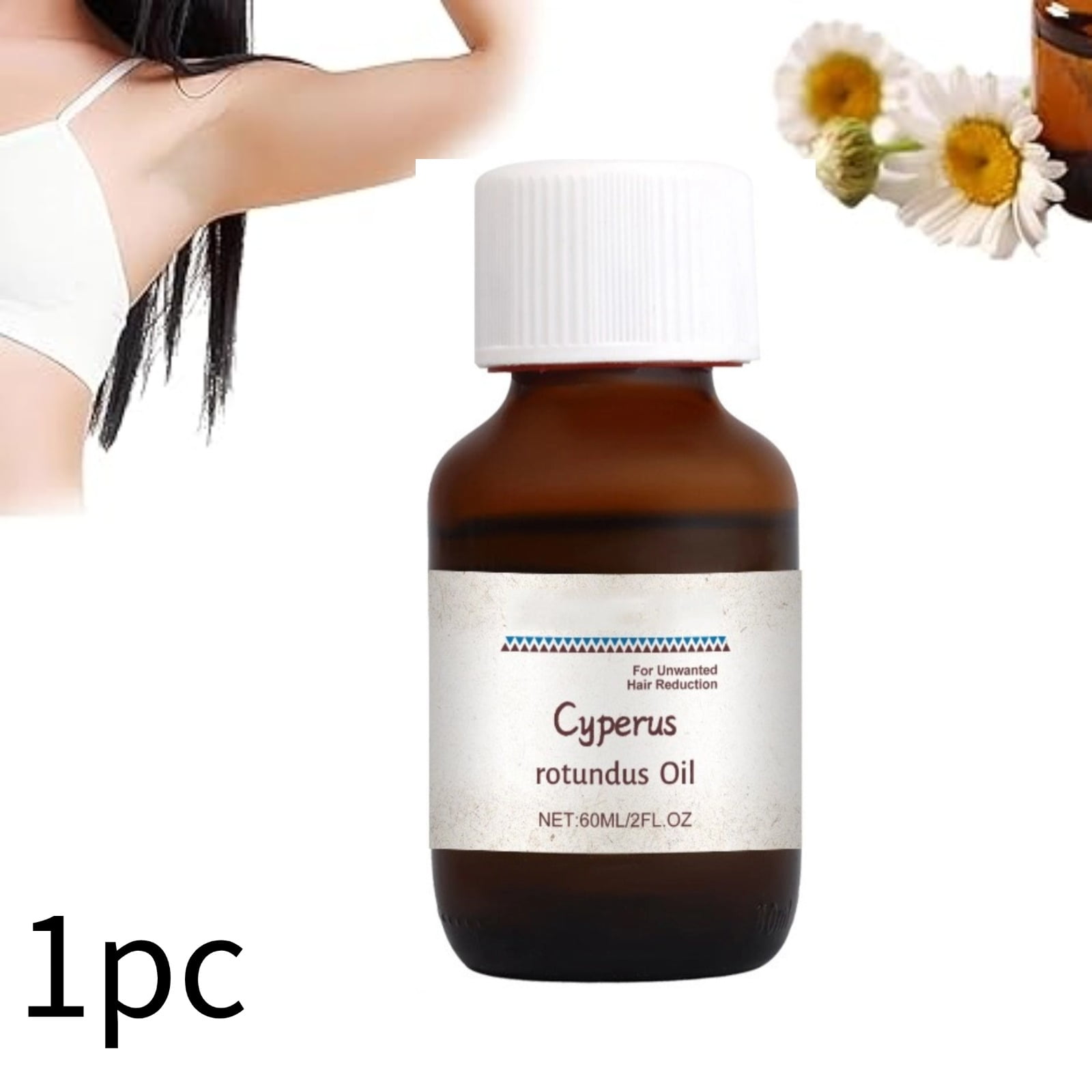 Wangxldd Cyperus Rotundus Oil, Cyperus Rotundus Oil for Hair Removal, Natural Pure Cyperus Oil