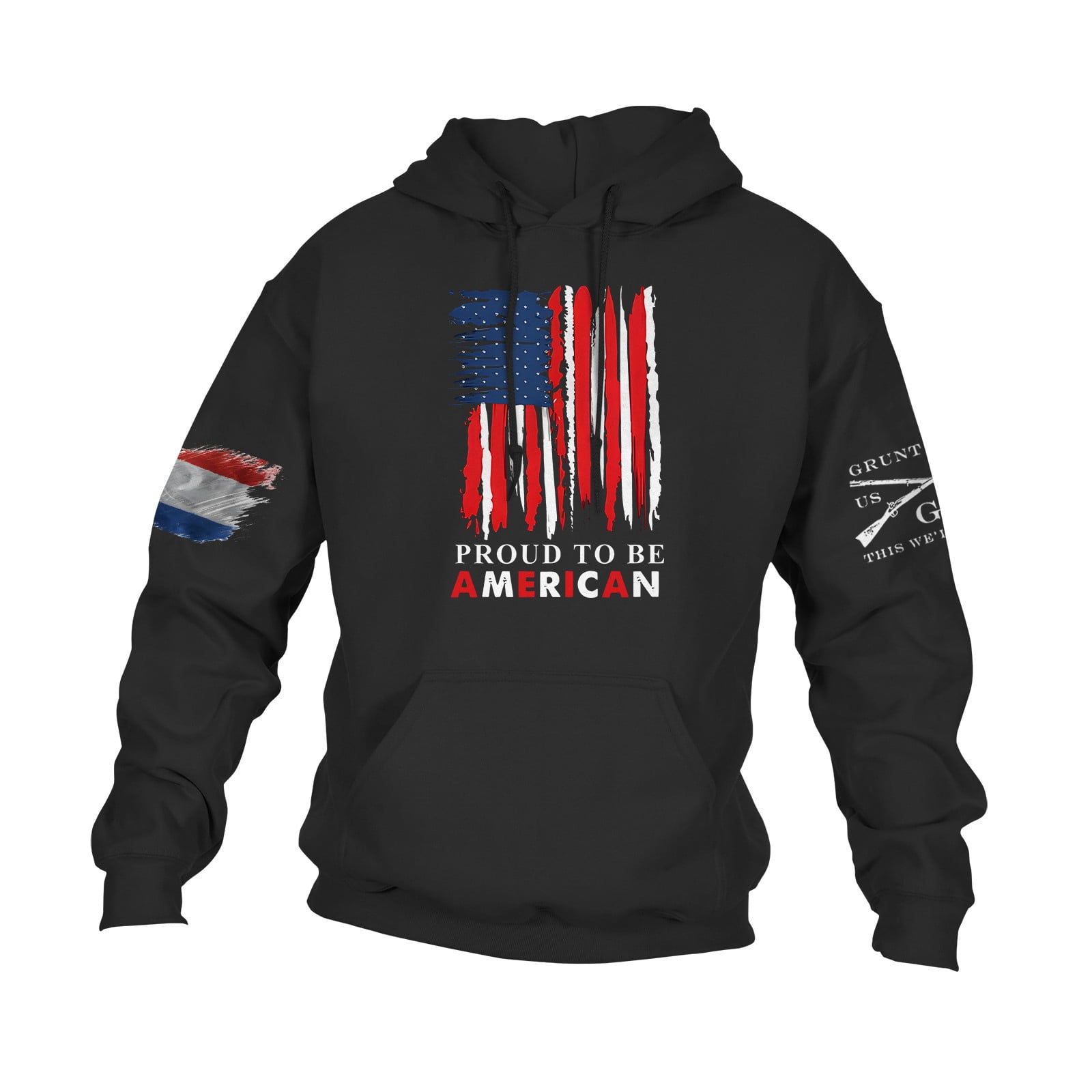 Wangxldd Graphic Hoodies for Men Usa Flag Sweatshirts 2024 Fall Trendy