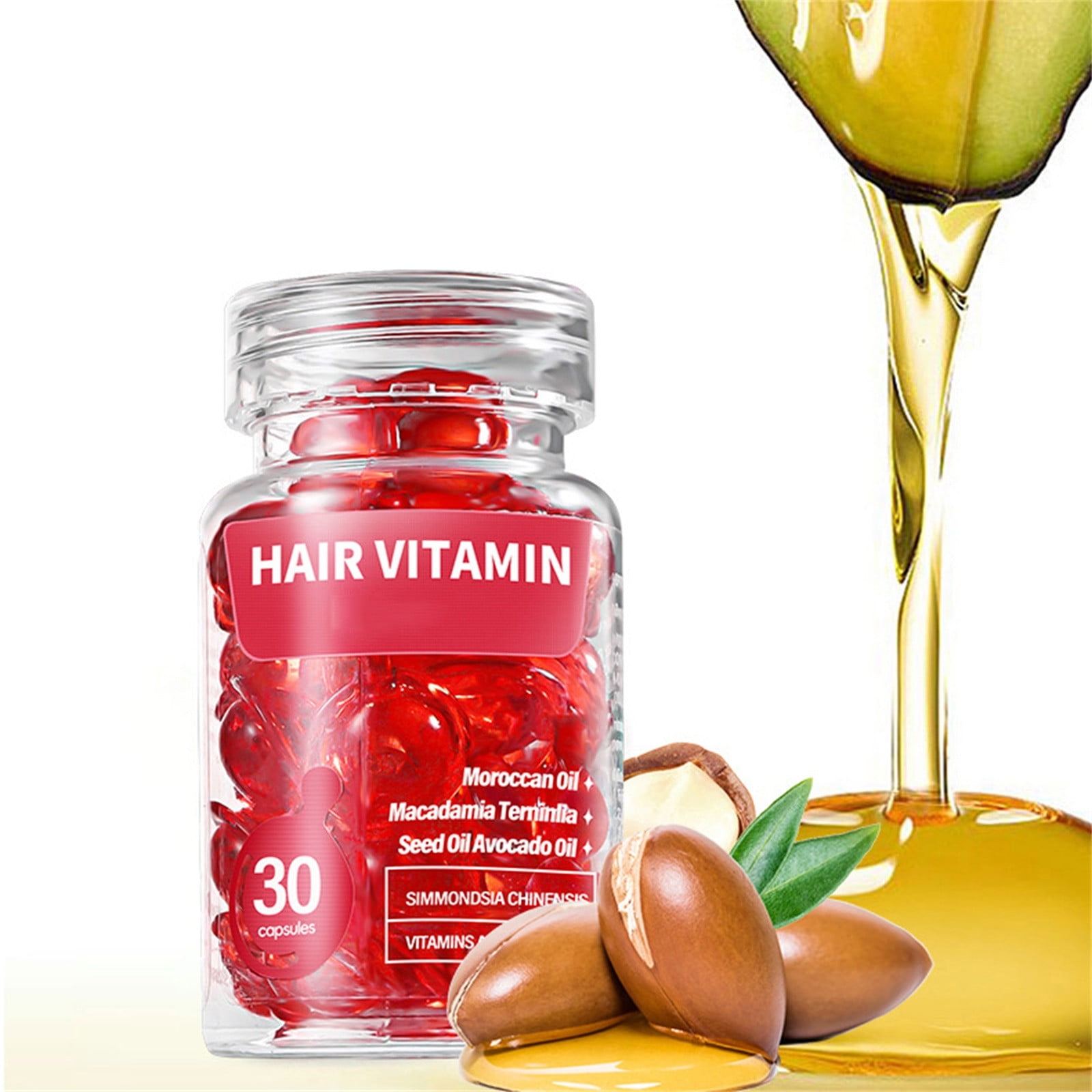 Wangxldd Hair Vitamin Serum Capsule (30 Capsules), Hair Treatment Serum