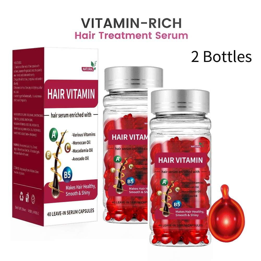 Wangxldd Hair Vitamin Serum Capsule (80 Capsules), Hair Treatment Serum