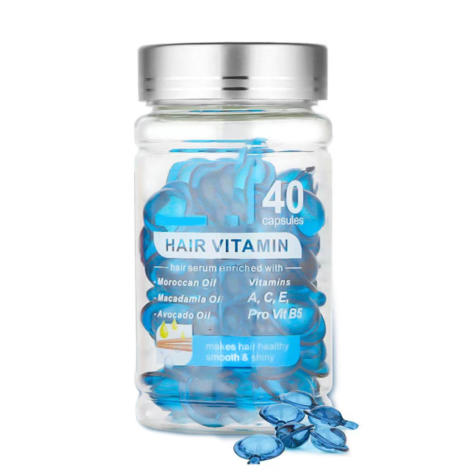 Wangxldd Hair treatment Serum Hair Vitamin Serum Capsule Argan