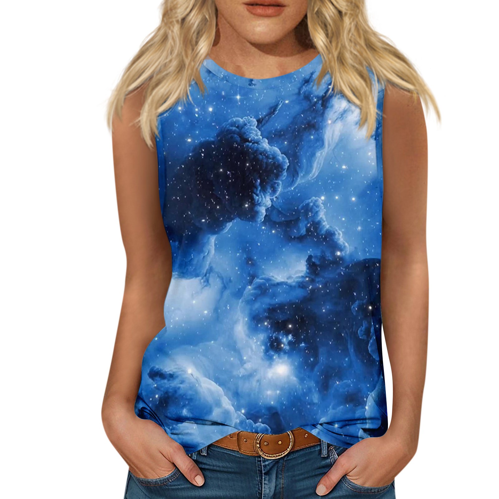 Wangxldd Ladies Tank Top For Women Fourth Of July Tops Sleeveless Round Wangxldd ladies tank top for women fourth of july tops sleeveless round