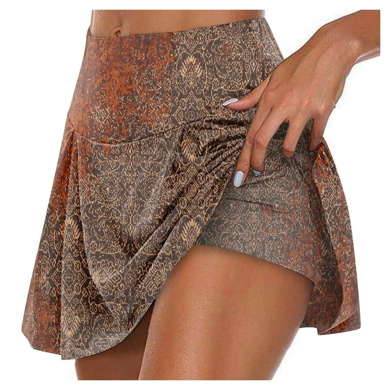 Brown running skirt online