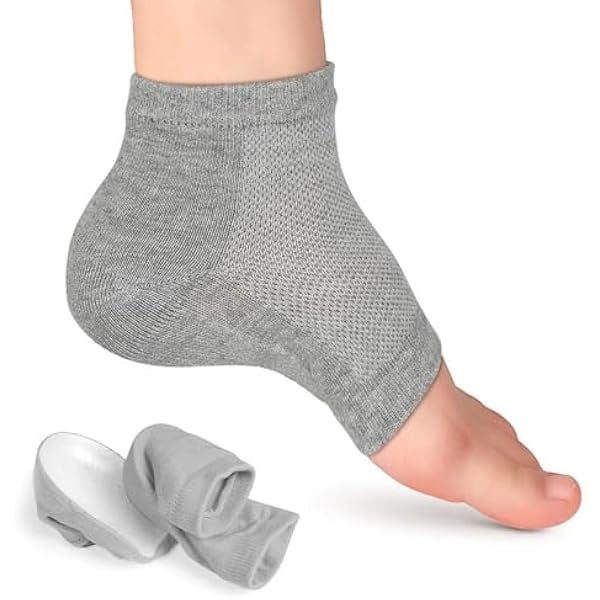 Wanhoo Heightening Wedge Insole Socks Invisible Silicone Height ...