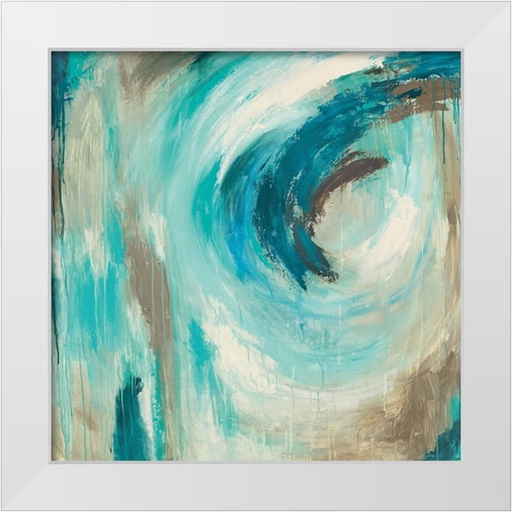 Wani Pasion 12x12 White Modern Wood Framed Museum Art Print Titled - Blue Hawaii