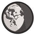 thumbnail image 1 of Waning Gibbous Moon Phase Applique Multi-Color Embroidered Hook & Loop Patch - 3 Inch Medium, 1 of 5