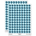 thumbnail image 1 of Waning Gibbous Moon Phase 200+ Round Stickers - Light Blue - Gloss Finish - 0.50" Size, 1 of 3