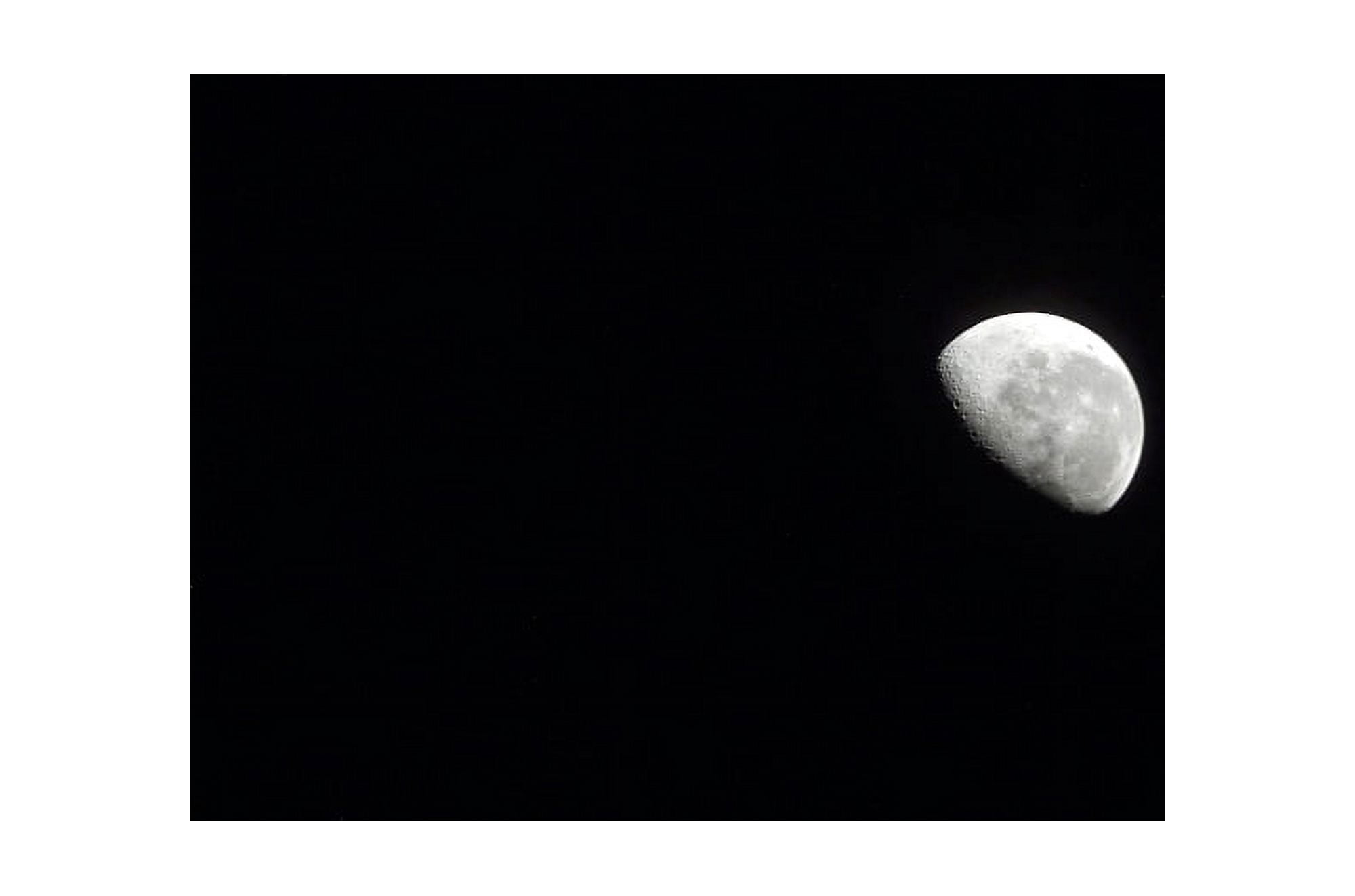 Waning Moon Canvas Art - Stocktrek Images (34 x 23)